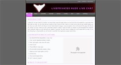 Desktop Screenshot of nudelivechat.info